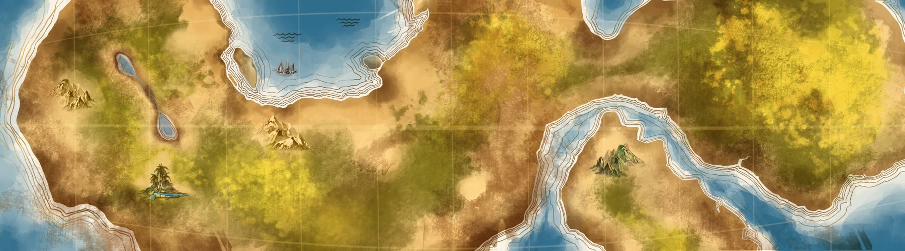 The hand painted world map that Journey Together travels across